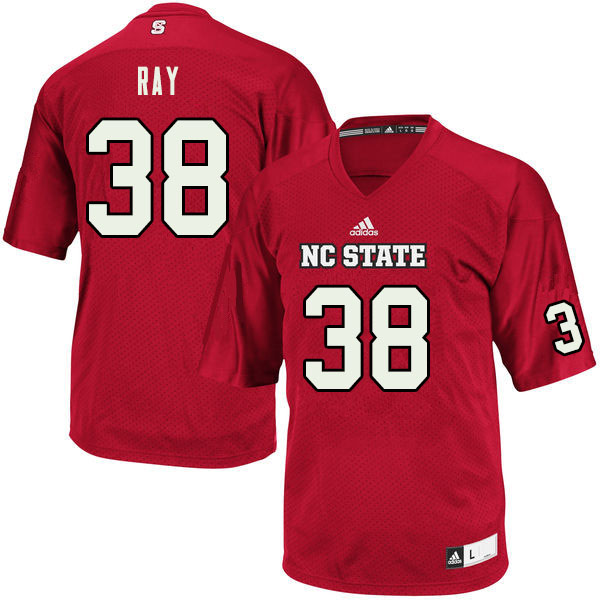 Men #38 Joey Ray NC State Wolfpack College Football Jerseys Sale-Red - Click Image to Close
